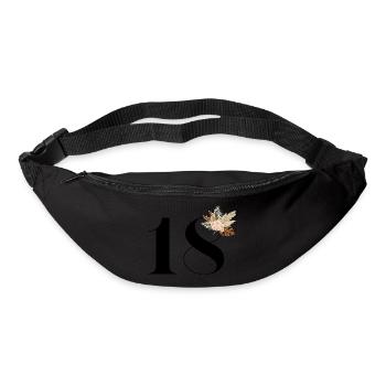 18th Anniversary Flowers (Gift of 18 years) - Bum bag - black - Front
