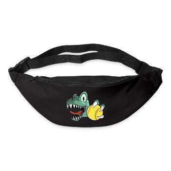 T-Rex Dinosaur Softball - Sac banane - noir - Devant