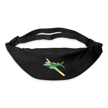 Zweimotoriges Propellerflugzeug - Gürteltasche - Schwarz - Vorne