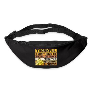 thankful - quotes thanksgiving - Sac banane - noir - Devant