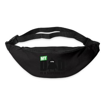 Mon père est un super-héros - Sac banane - noir - Devant