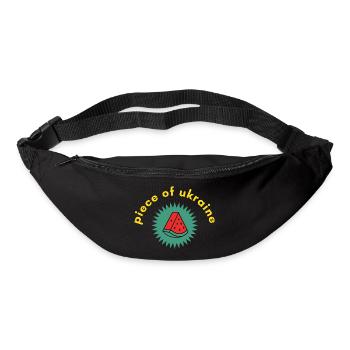 Peace for Ukraine with watermelon - Sac banane - noir - Devant
