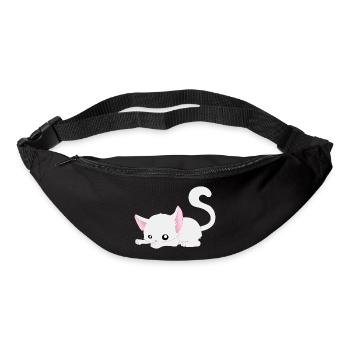 Katze Comic - Gürteltasche - Schwarz - Vorne