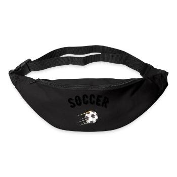 soccer - Sac banane - noir - Devant