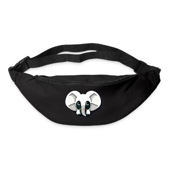 Little Elephant Cartoon Cute Adventure 11 - Bum bag - black - Front