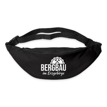 Bergbau im Erzgebirge - Gürteltasche - Schwarz - Vorne