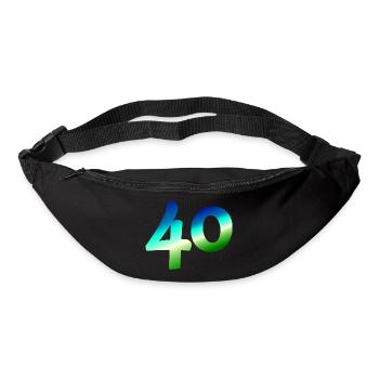 tolle apparel, 40 karibischer farbverlauf - Gürteltasche - Schwarz - Vorne