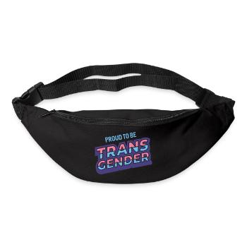 Pride Month - Stolz darauf, Transgender zu sein - Gürteltasche - Schwarz - Vorne