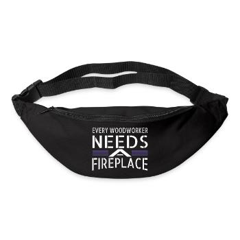 Sweats à capuche et sweat-shirts de charpentier Forester - Sac banane - noir - Devant