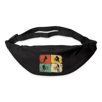 Quad Bike Silhouettes on Colour Blocks - Bum bag - black - Front