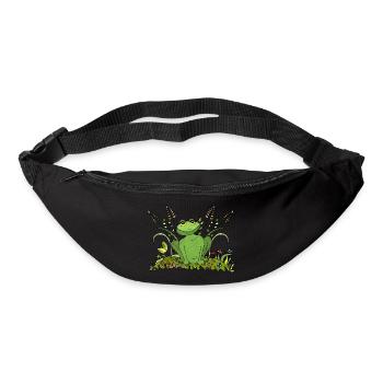Grenouille - Sac banane - noir - Devant