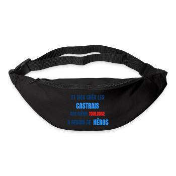 CASTRES - Sac banane - noir - Devant