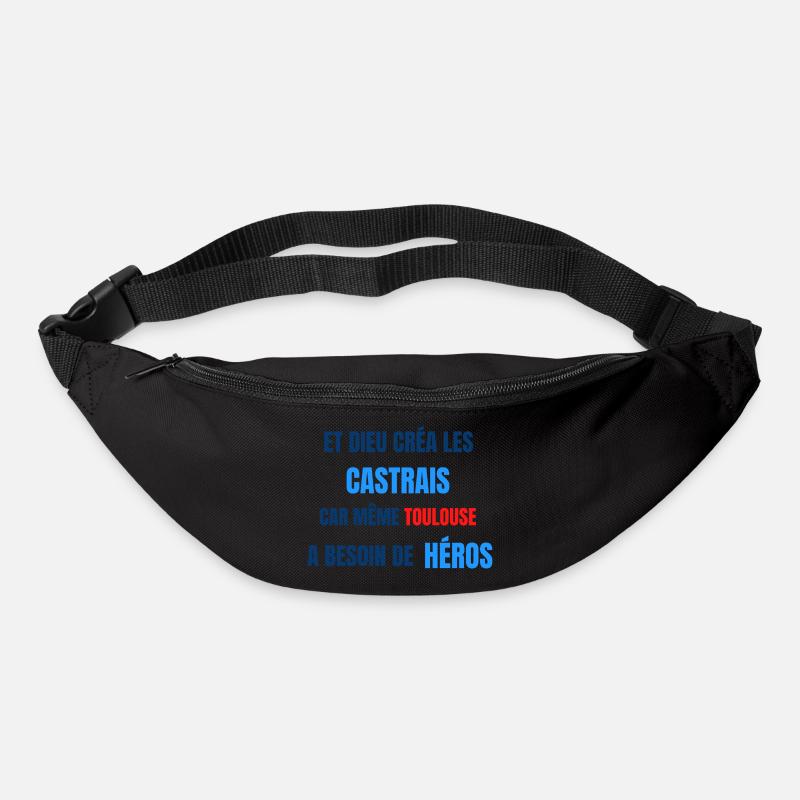 CASTRES - Sac banane - noir