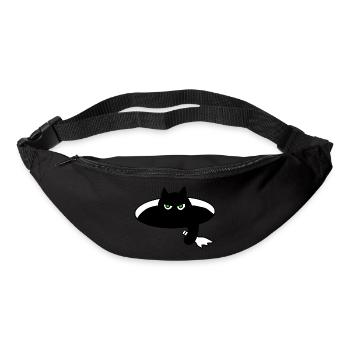 Schwarzer Kartier - Gürteltasche - Schwarz - Vorne
