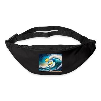 Nach mir die Ginflut Gin and Tonic monster wave - Bum bag - black - Front