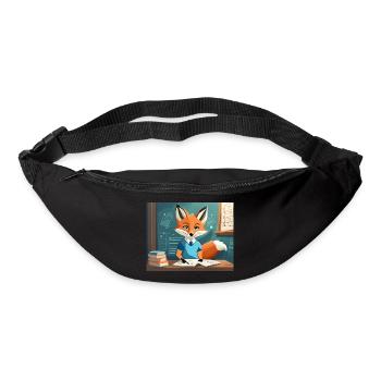 süßer kleiner Fuchs, der die Hand hebt - Gürteltasche - Schwarz - Vorne