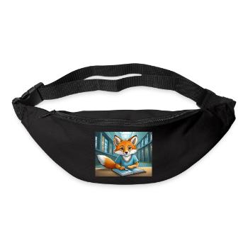 süßer kleiner Teufel Fuchs Alltag – liest - Gürteltasche - Schwarz - Vorne