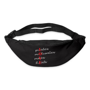 Pilates Motiviert Bewegt Heilt - Gürteltasche - Schwarz - Vorne