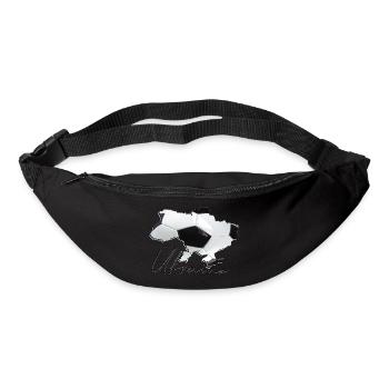Ukraine Map Framed Real Football EN - Bum bag - black - Front