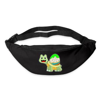 Turtle Easter Easter Egg - Bum bag - black - Front