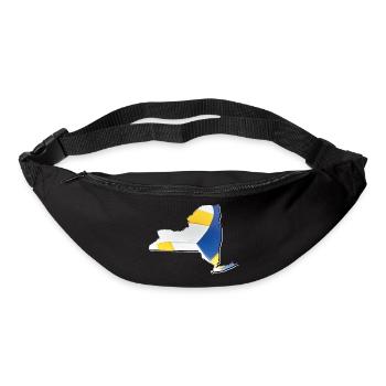 New York (United States) | real volleyball | Map - Bum bag - black - Front