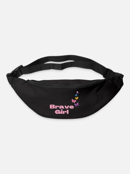 Brave Girl with Butterflies - Bum bag - black