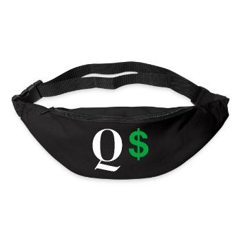 Buchstabe q dollar - Gürteltasche - Schwarz - Vorne