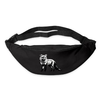 Fuchs - Cute Animal Design - Gürteltasche - Schwarz - Vorne