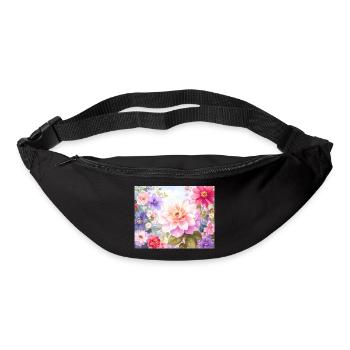 Pastel Flowers for Spring Clothing - Bum bag - black - Front