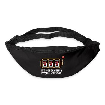 Slot Luck Saying 777 - Bum bag - black - Front