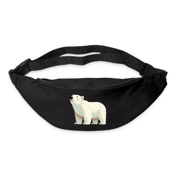 Polar bear - Bum bag - black - Front