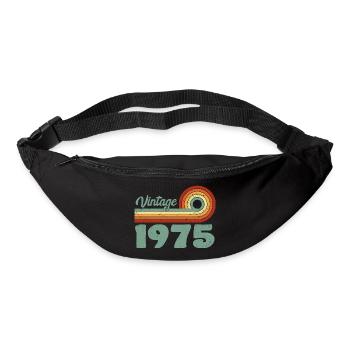 Vintage 1975 Retro Mountain Jubiläum 1975 - Gürteltasche - Schwarz - Vorne