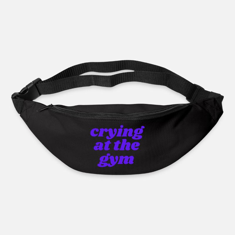 crying at the gym - Bum bag - black