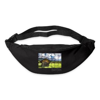 Garmisch Partenkirchen in Bayern Alpen Panorama - Gürteltasche - Schwarz - Vorne