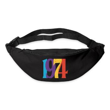 Geboren 1974 Geburtstagsgeschenk Geburtstag 74 - Gürteltasche - Schwarz - Vorne