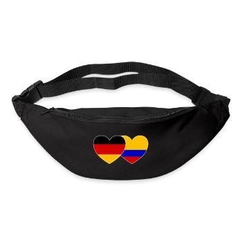 Deutschland Kolumbien Flagge - Gürteltasche - Schwarz - Vorne