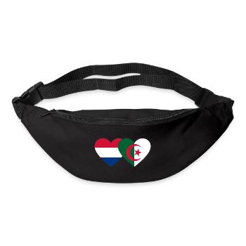 Holland Algeria Flag Heart - Bum bag - black - Front