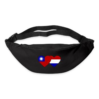 Taiwan Holland Flag Heart - Bum bag - black - Front