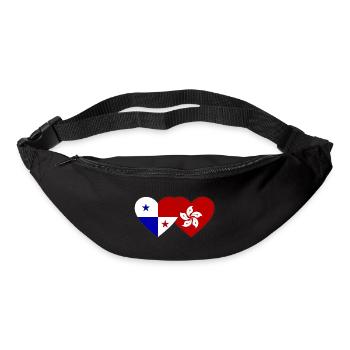 Panama Hong Kong Flagge - Gürteltasche - Schwarz - Vorne