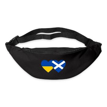 Ukraine Scotland Flag Heart - Bum bag - black - Front