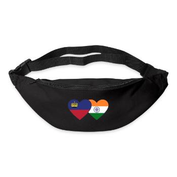 Liechtenstein Inde Drapeau - Sac banane - noir - Devant