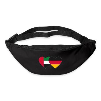 Vereinigte Arabische Emirate Deutschland Herz - Gürteltasche - Schwarz - Vorne
