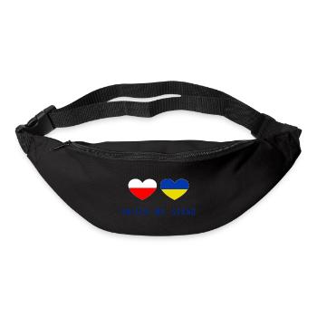Unis nous sommes la Pologne et l’Ukraine - Sac banane - noir - Devant