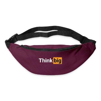 Think big (white) - Bum bag - burgundy - Front