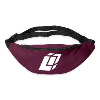 Abstract L letter - Bum bag - burgundy - Front