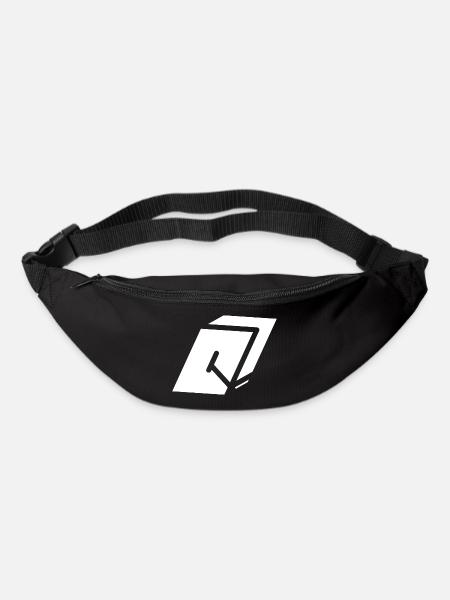 Abstract Q letter - Bum bag - black