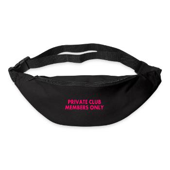 private club members only - Gürteltasche - Schwarz - Vorne