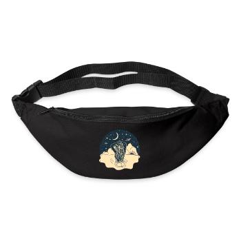 Nature, Sun, Moon, Stars, Sky, Water, Planet - Bum bag - black - Front