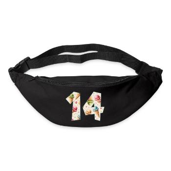 EISCREME NUMMER 14 JAHRE EIS 14. GEBURTSTAG - Gürteltasche - Schwarz - Vorne