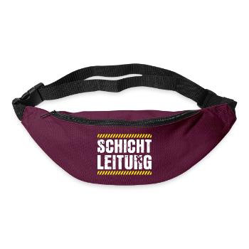 Schichtleitung Chef Beruf Humor - Gürteltasche - Burgunderrot - Vorne